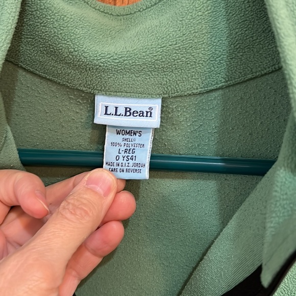 LL Bean ladies fleece quarter zip pullover size Large - Picture 2 of 6